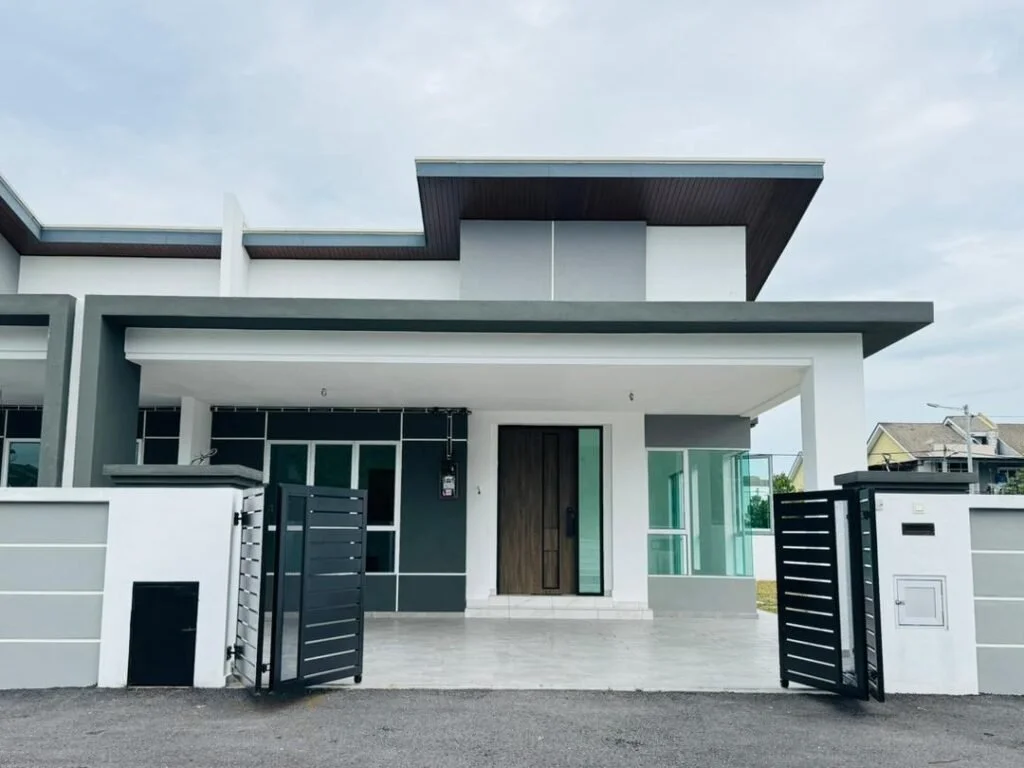 Klebang Ria Phase 8A real completed semi-detached unit facade